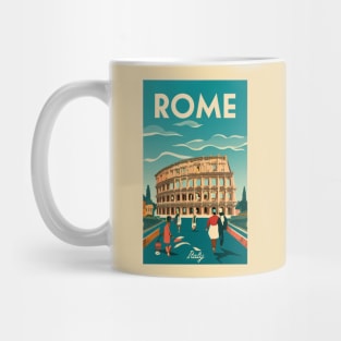 A Vintage Travel Art of Rome - Italy Mug